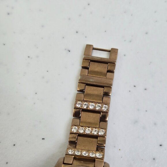 Fossil Women's Jesse Rose Gold-Tone Stainless Steel Bracelet Watch 34mm ES3020 - Picture 3 of 15